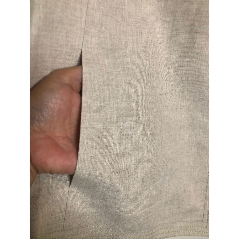 Talbots 100% Linen Blazer sz 8 coastal career old money preppy minimalist - Picture 6 of 9